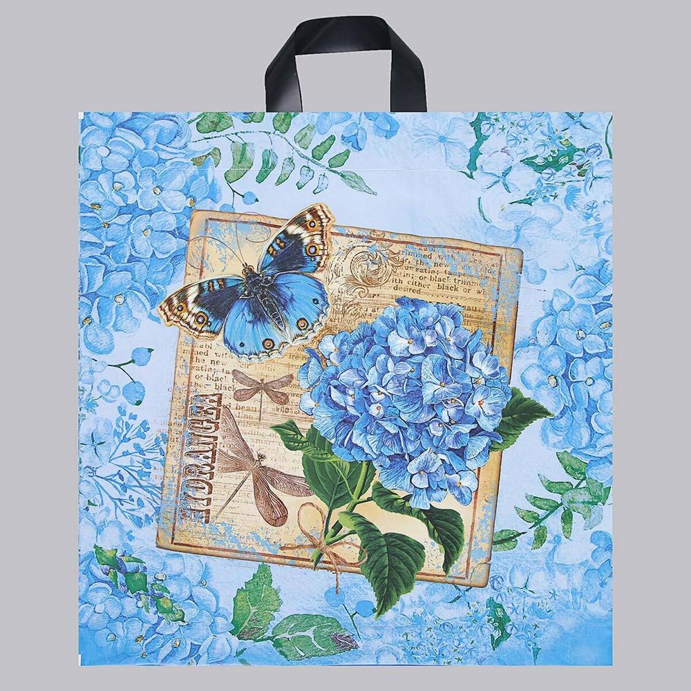 Пакет полиэтиленовый с петлевой ручкой Созерцание, 44х44 см, 70 мкм, 25 шт, 5860341