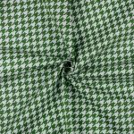 Ткань для пэчворка Peppy Бабушкин сундучок, рулон 112 см / 5 метров, БС-19 гусиная лапка я.зеленый, Peppy