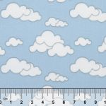 Ткань для пэчворка Peppy Молочные сны фланель, отрез 100х110 см, 175 г/м², МС-19 голубой, Peppy