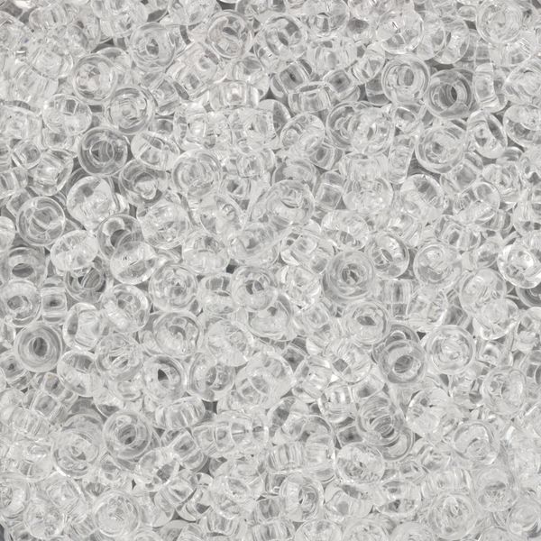 Бисер Toho 8/0 Demi 1 (3 мм), 25 г (5х5 г), 0001 прозрачный