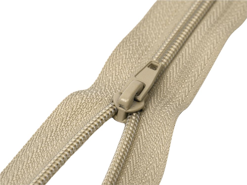 Молния спираль (витая) (цв.SBS) брючная Т4 (4 мм) 1 зам., н/раз., 20 см, автомат, S-235 бежевый, 2500 шт