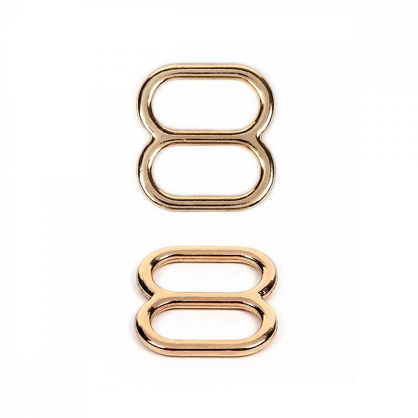 Рамки-регуляторы для купальника металл 10.0 мм, 810D.SW цв.золото, уп.100 шт