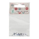 Глаза для кукол и игрушек 4мм на метал. ножке, 10 шт, цв.голубой