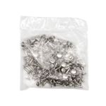 Хольнитены сумочные ⌀7 мм, h=9 мм, двухсторонние, BIG, никель, 100 шт