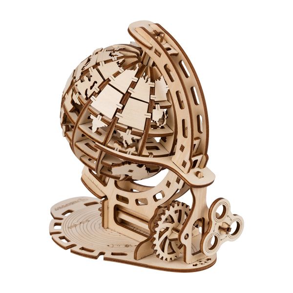 Пазл объемный 3D, 91 элемент, Серия Механика, Глобус, Rezark MGR-10