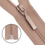 Молния спираль (витая) Arta Т5 (5 мм) 1 зам., разъем., 60 см, цв. 128 бежевый, уп.5 шт