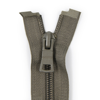 Молния спираль (витая) Т7 (7 мм) 2 зам., разъем., 70 см, 282 хаки, 10 шт