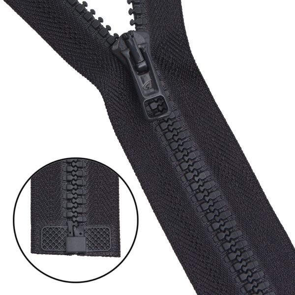 Молния трактор Arta Т6 (6 мм) 1 зам., разъем., 75 см, ОПТ. УП. 25 ШТ., 102 т.серый