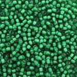 Бисер Astra&Craft 11/0 (2.1 мм), 200 г (10х20 г), цв. 23А-4 т. зеленый/прозрачный с цветным центром