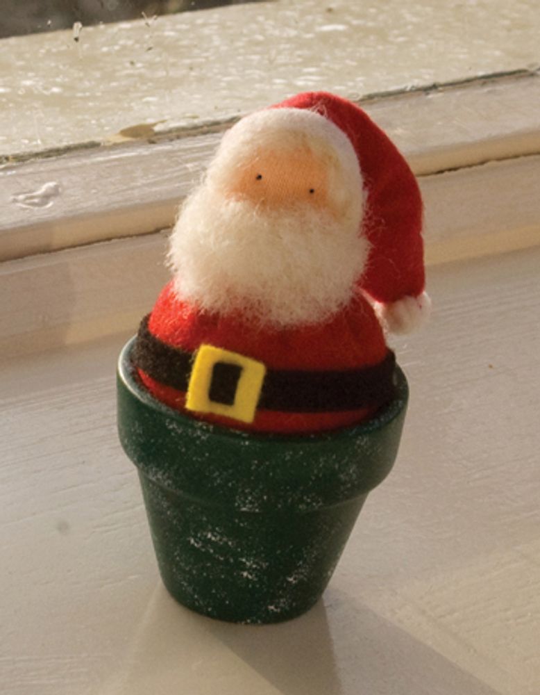 Набор для шитья вальдорфской куклы &quot;Дед Мороз в горшочке&quot;, De Witte Engel, A61000