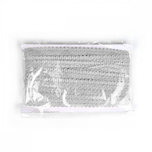 Тесьма отделочная 20 мм, 1-10 цв.серебро уп.13.71м