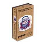 Пазл фигурный деревянный Сова-меломан 155 элементов, Фрея PZLF-009