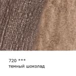 Карандаш акварельный художественный заточенный, 6 шт, 720 Темный шоколад (Dark chocolate), Vista-Artista Gallery VGWP