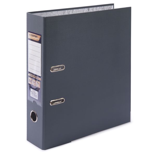 Регистратор PVC, мет.уг. 75 мм, 50 шт, Premier A4 арочный механ. (разб.), серый EC10122155, Expert Complete