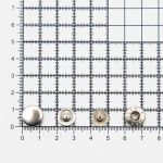 Кнопка Альфа (S-образная) ⌀12.5 мм, ≈144 шт, СТАЛЬ, №54 никель, NEW STAR