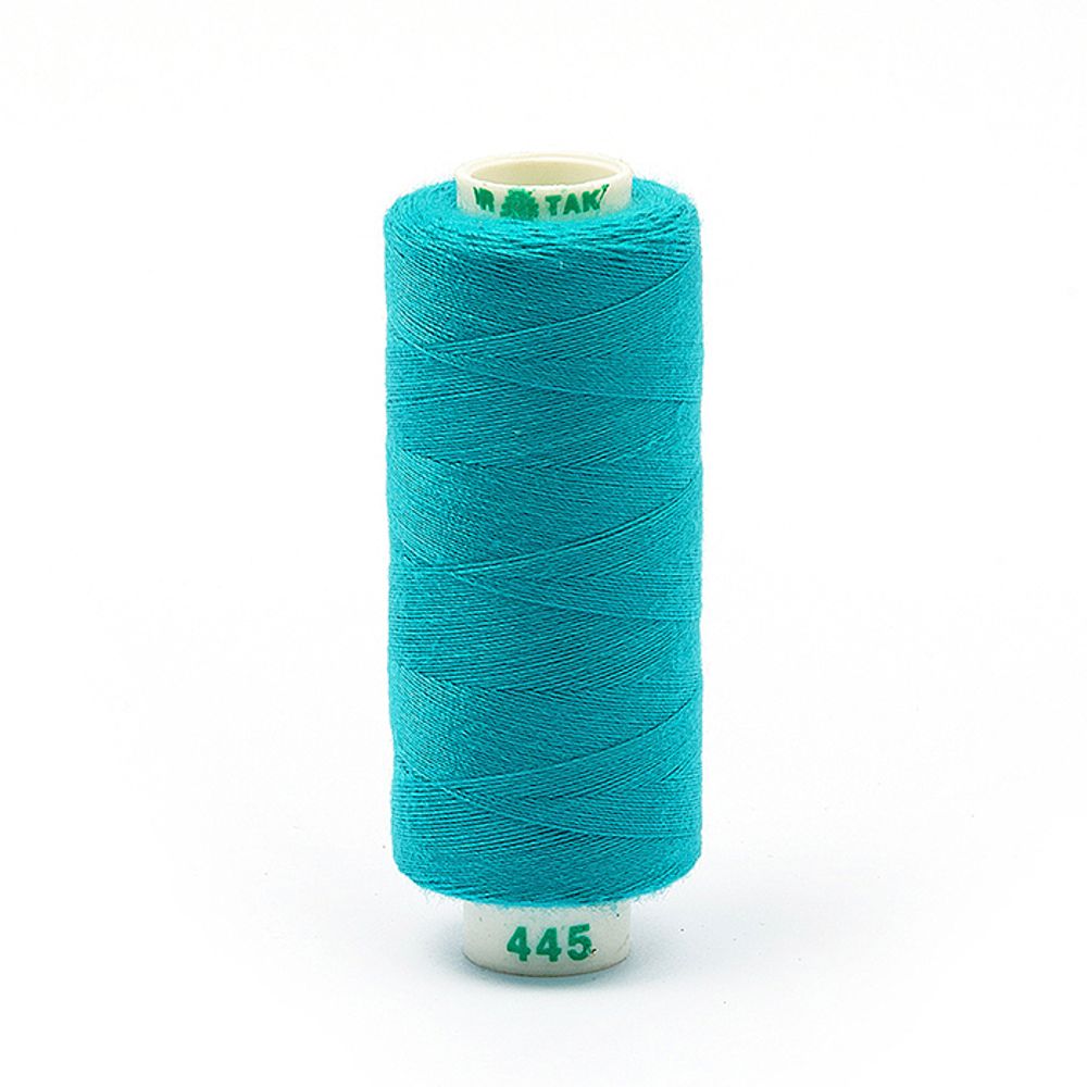 Нитки швейные бытовые Dor Tak 40/2, 366 м / 10 кат., 445 бирюзовый