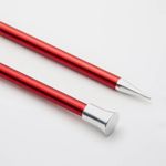 Спицы прямые Knit Pro Zing 3,75 мм / 35 см, алюминий, аметистовый, 2 шт, 47298
