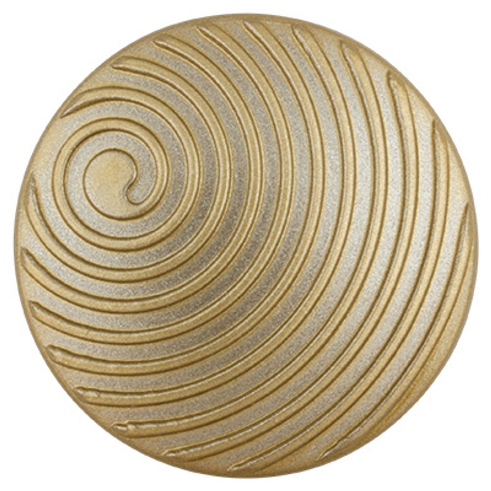 Подхваты шторные магнитные Спираль ⌀45 мм, 1 шт, 06 золото матовый, Gamma