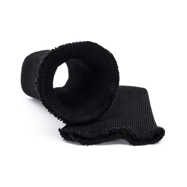 Манжеты трикотажные 9.0х9.5 см, 1 пара, средней плотности 14 кл, 1х1, 8001 черный