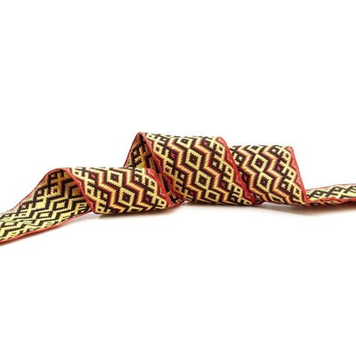 Лента (тесьма) жаккардовая 50.0 мм / 25±1 метров, рис. 9433, (красный) С3379Г17