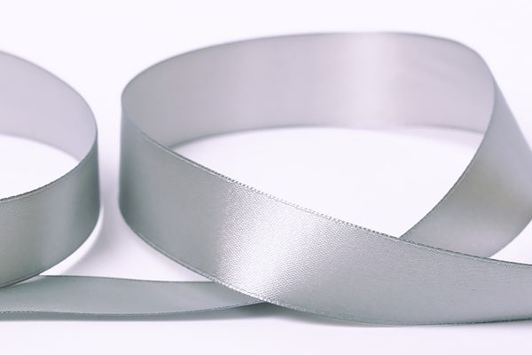 Лента атласная 1-сторонняя 25.0 мм / 33±2 метра, 059 серый, Gamma