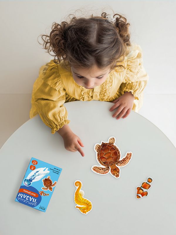 Пазлы для малышей Обитатели морей и океанов 27 элемент, Фрея PZL-BК-008