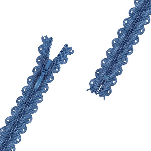 Молния спираль (витая) Т3 (3 мм) 1 зам., н/раз., 20 см, 185 небесно-синий, DKM Gamma, 5 шт