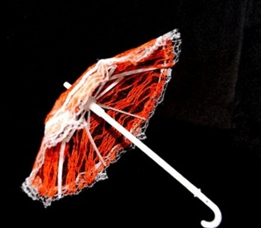 Зонт большой КЛ.22954 26см гипюр цв.оранжевый