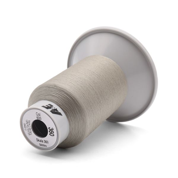 Нитки некрученые бондированные Gutermann Skala 360, 5000м, 749591, 633 бежево-суровый