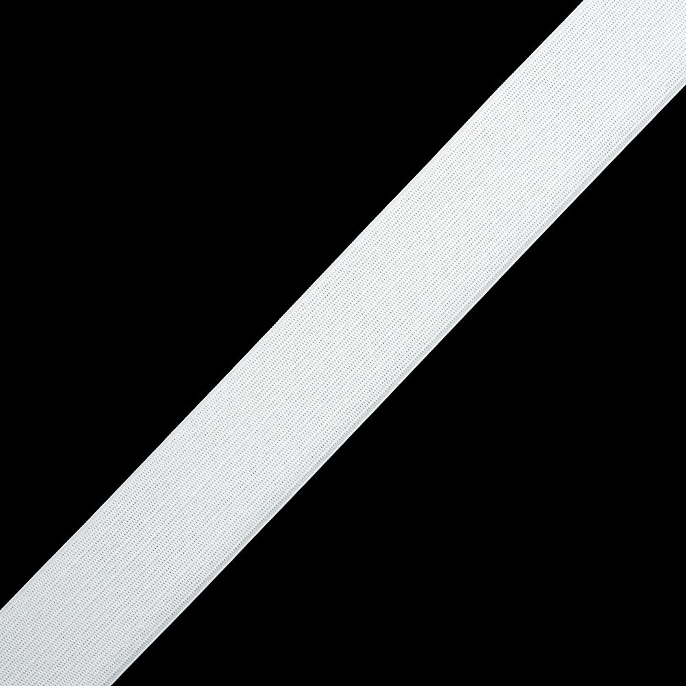 Резинка бельевая (стандартная) вязаная 3,9г белый, уп. 10 м, M10425