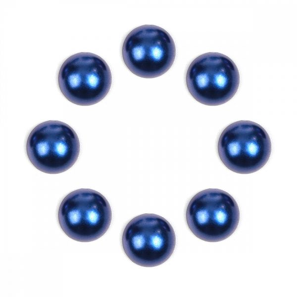 Полужемчужины перламутр Круг, 1906-33, 6мм цв.А33 синий, 500г