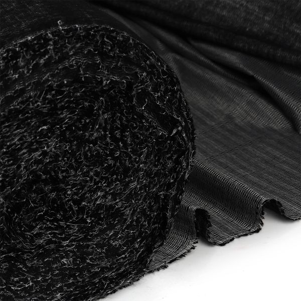 Дублерин трикотажный 65 г/м², черный, шир.150см, 100м
