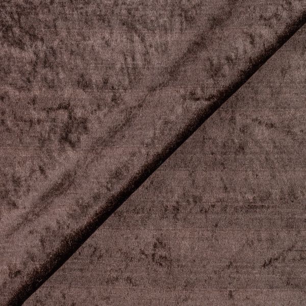 Плюш (ткань) 00 Peppy PCVL, 250±5 г/м², 150±2 см / 5 метров, винтажный, 08 т.коричневый