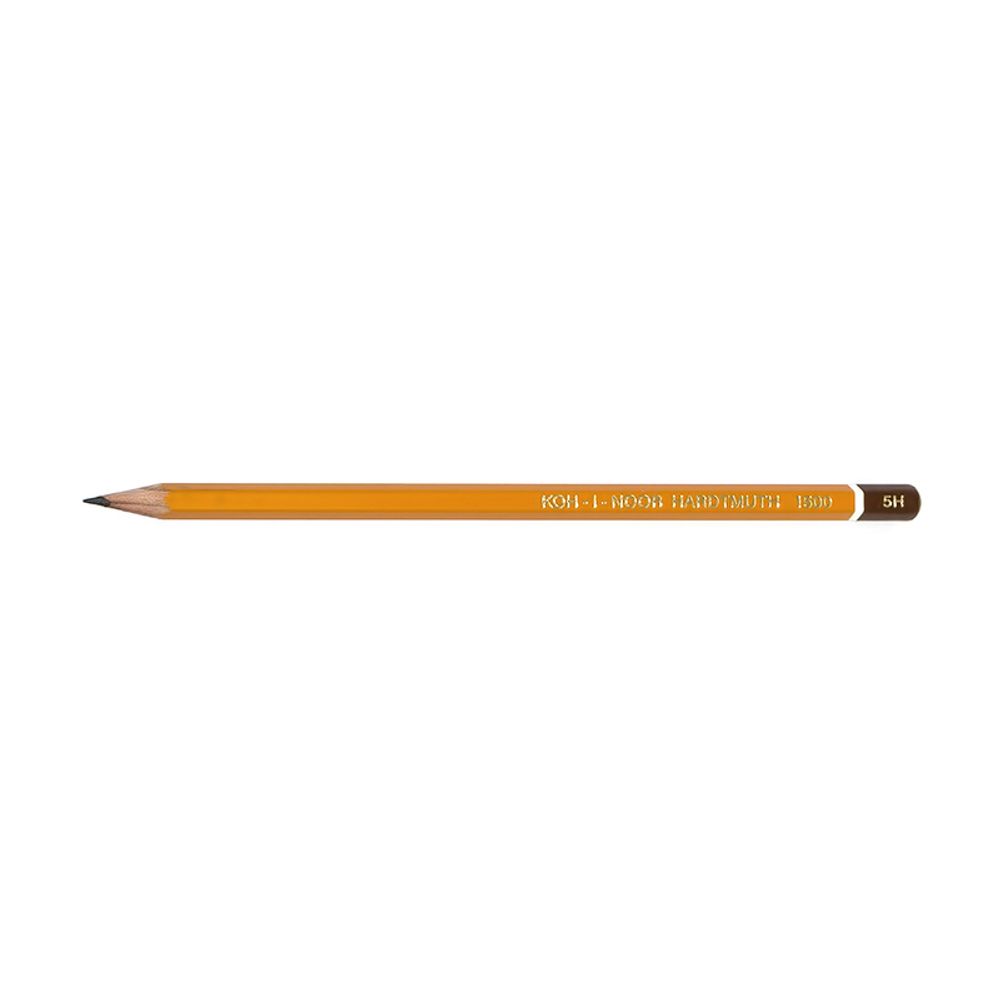 Карандаш чернографитный технический 5H, 12 шт, KOH-I-NOOR Hardtmuth 1500, 150005H01170R