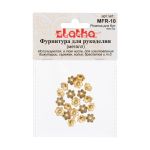 Розетки для бус 8 мм, 20 шт, 02 под золото, Zlatka MFR-10