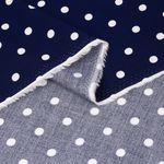 Штапель в горошек 90 г/м², 145 см / 25 метров, TBY.Vidt.02 цв.синий