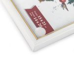 Рамка для картины (фото) пластик с оргстеклом 15х21 см, белый, Gamma ПРК-18