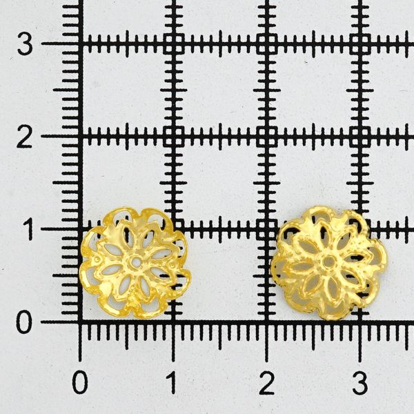 Шапочка для бусин 4AR205, 12мм 30 шт/упак, Astra&Craft (Золото)