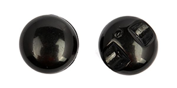 Пуговицы на ножке пластик A1004 цв.002 черный 18L-11мм, 40 шт