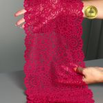 Кружево бельевое эластичное 205 мм / 3 м, TBY.YSTL00839, цв.18-1750 карминовый красный, Kruzhevo