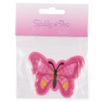 Термоаппликация Бабочка, 5.4х7см, Hobby&Pro (ярко-розовый)