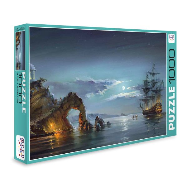 Пазл 1000 элементов, Лунная ночь, PZL-1000/14, Фрея