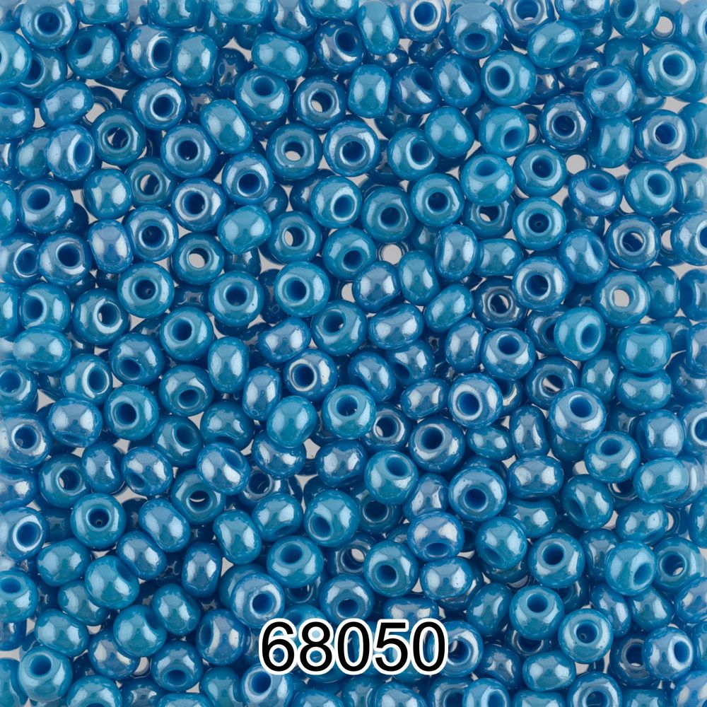 Бисер Preciosa 10/0 (2.3 мм), 500 г, 68050 (Ф086) голубой