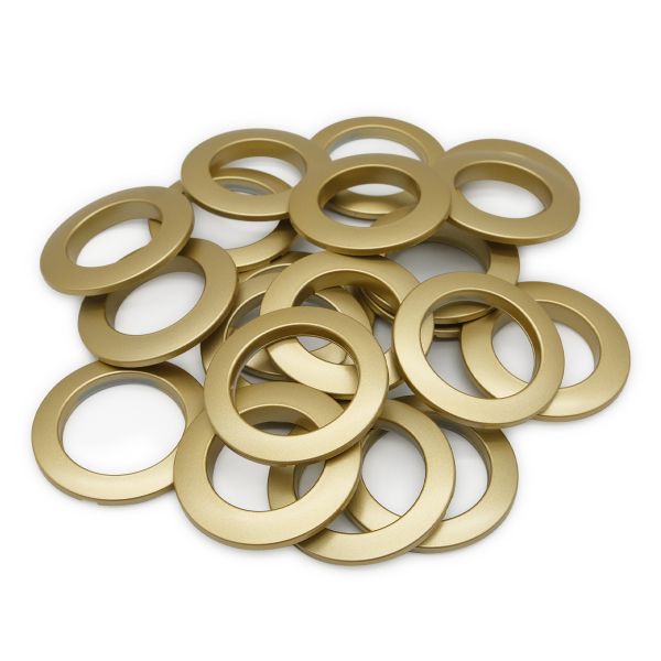 Люверсы шторные ⌀35 мм, с многоуровневым замком цвет № 4 золото, 10 шт