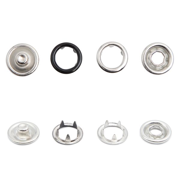 Кнопка рубашечная (джерси) открытая ⌀11 мм, 30 комплектов, черный Hobby&Pro, 521213