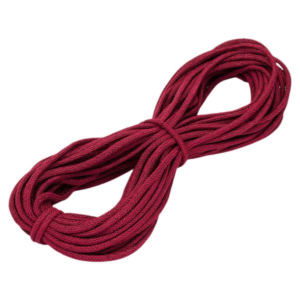 Шнур круглый п/э плетеный 6 мм / 25 метров, бордовый, 3AR3286