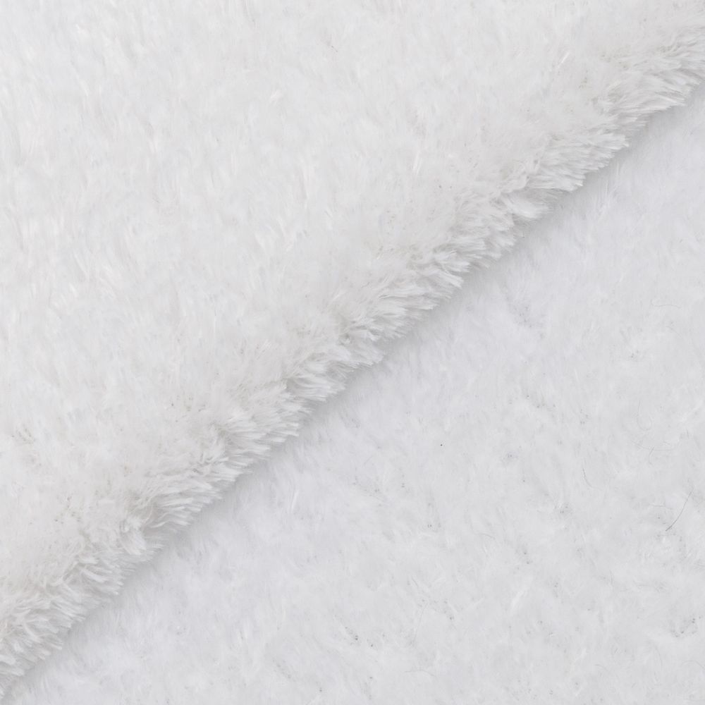 Плюш Peppy PTB-002 288 г/м², 152 см / рул. 5 метров, яр. белый/snow white