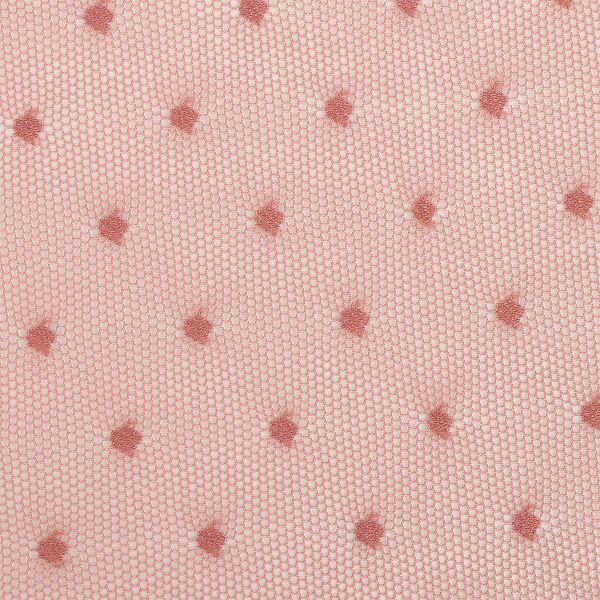 Сетка бельевая эластичная 65 г/м², шир.160 см / 1 метр, Мушка 00128, цв.04(17-1514) сухая роза /00128.04/1/