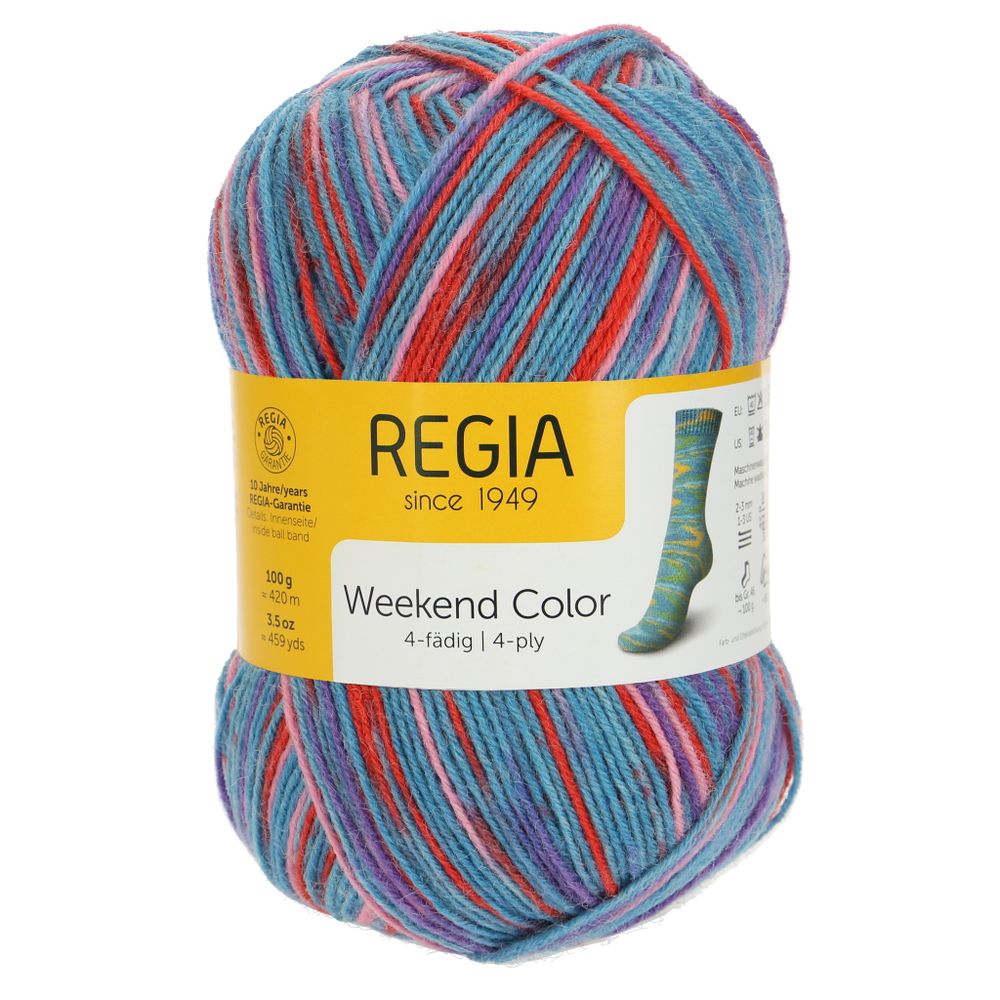 Пряжа Schachenmayr (Шахенмайер) Regia 4-fadig Color 100g, 4 нитки, 100г, 420м, 9801269, 01235 /стоковый цвет/ /TOS/