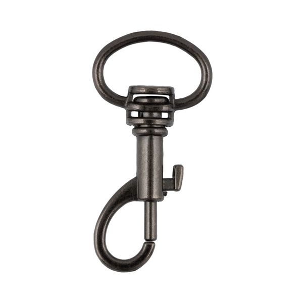 Карабин металл 13.0 мм (33х16 мм), 10 шт, 06 черн.никель, Gamma GH 105/13/10